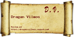 Dragan Vilmos névjegykártya